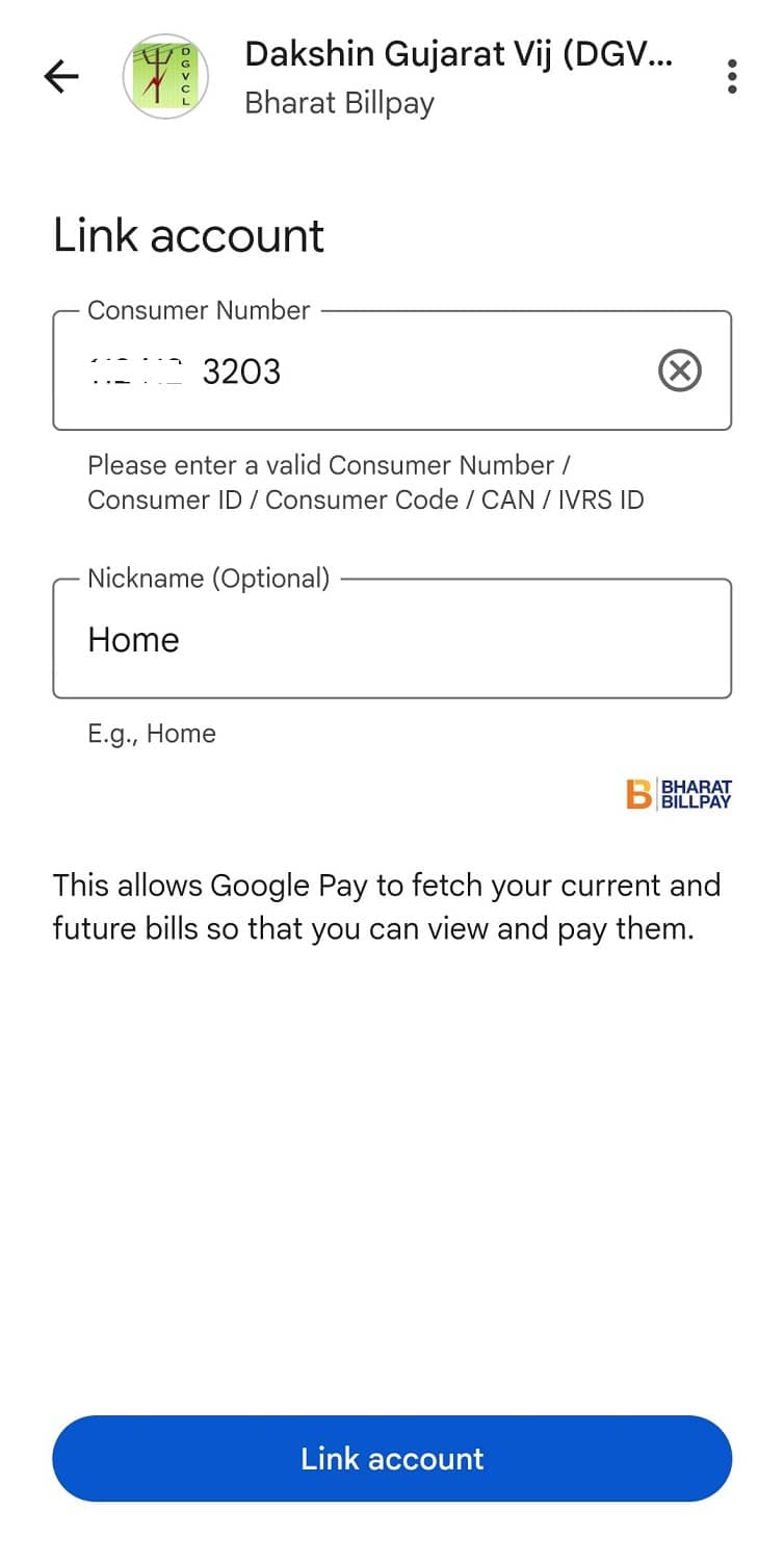 Check and Pay DGVCL Bill using Google Pay