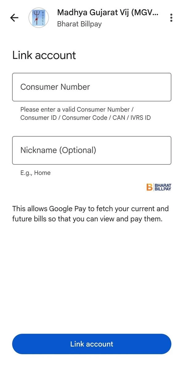 Check and Pay MGVCL Bill using Google Pay