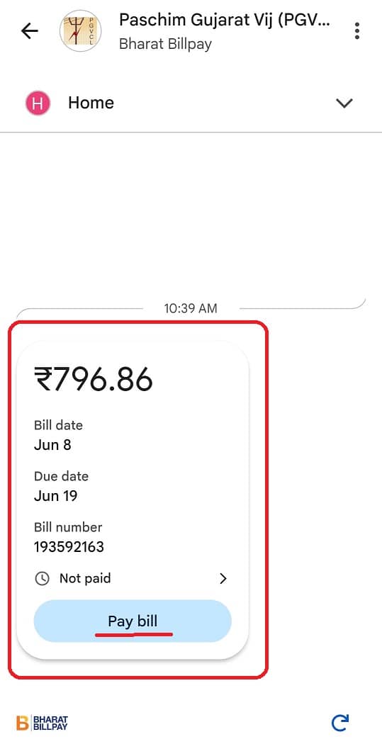 Check and Pay PGVCL Bill using Google Pay