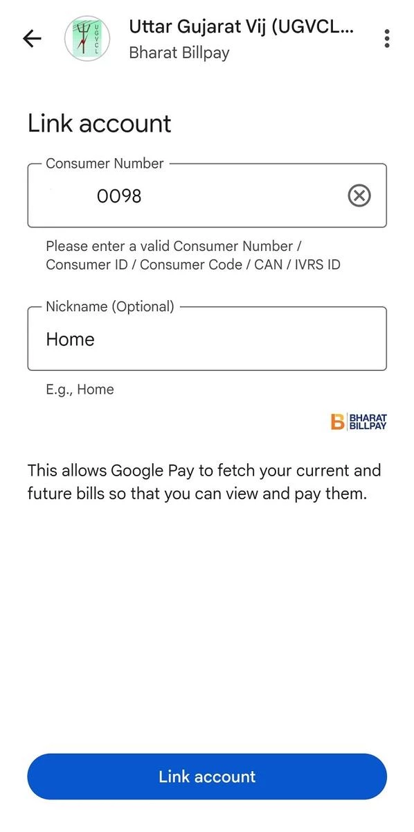 Check and Pay UGVCL Bill using Google Pay