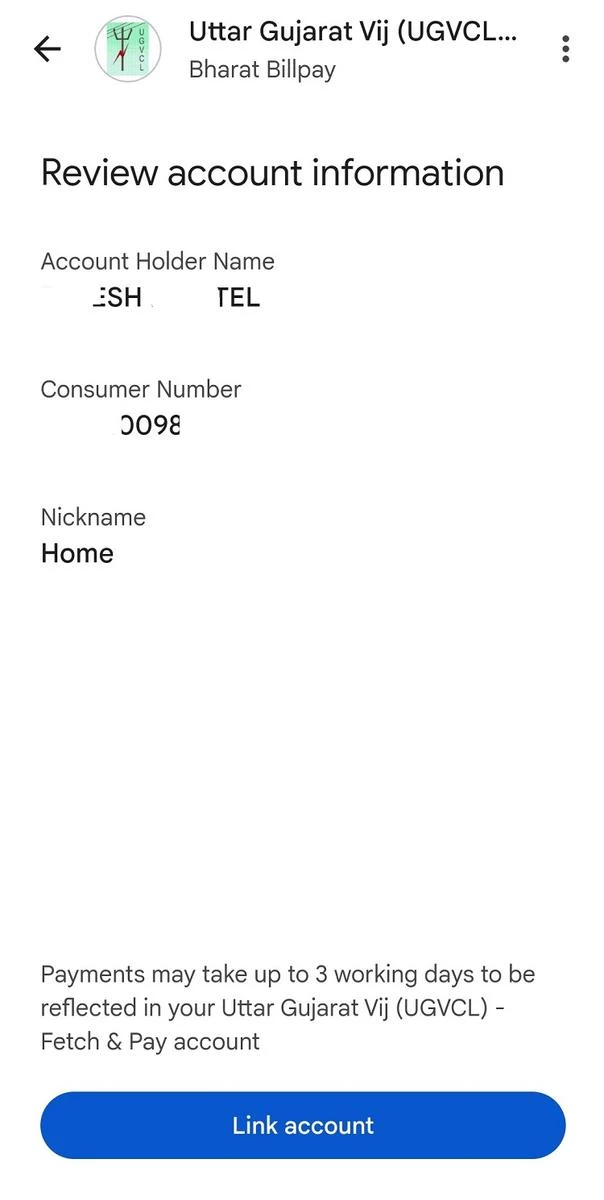 Check and Pay UGVCL Bill using Google Pay